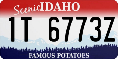 ID license plate 1T6773Z