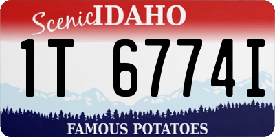 ID license plate 1T6774I