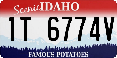 ID license plate 1T6774V