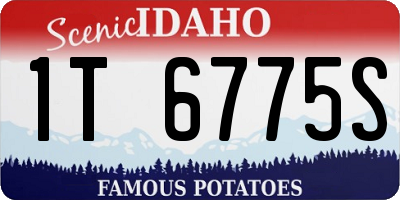 ID license plate 1T6775S