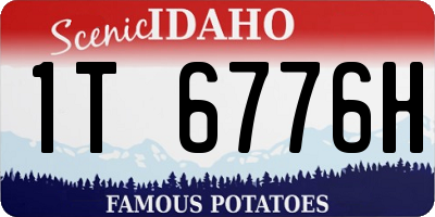 ID license plate 1T6776H