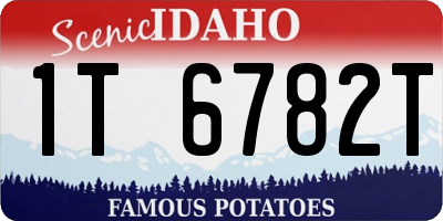 ID license plate 1T6782T