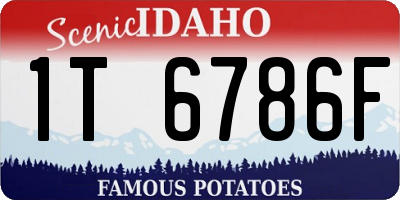 ID license plate 1T6786F