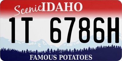 ID license plate 1T6786H