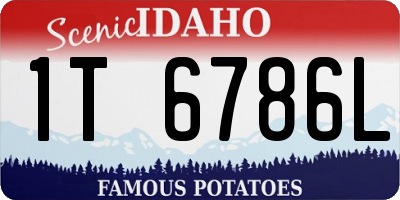 ID license plate 1T6786L