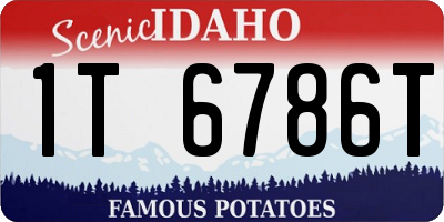 ID license plate 1T6786T