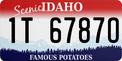 ID license plate 1T6787O