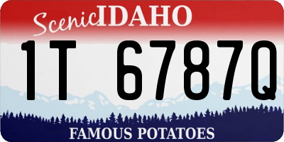 ID license plate 1T6787Q