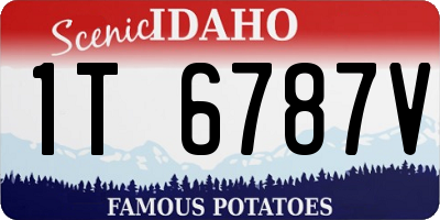 ID license plate 1T6787V