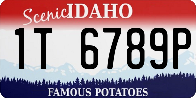 ID license plate 1T6789P