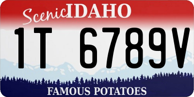 ID license plate 1T6789V