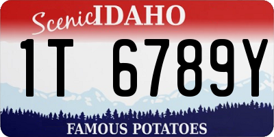 ID license plate 1T6789Y