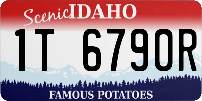 ID license plate 1T6790R