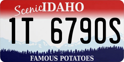ID license plate 1T6790S