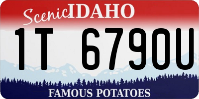 ID license plate 1T6790U