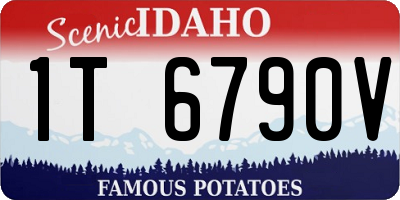 ID license plate 1T6790V