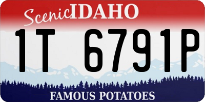 ID license plate 1T6791P