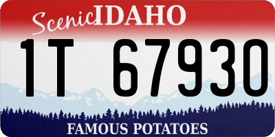 ID license plate 1T6793O