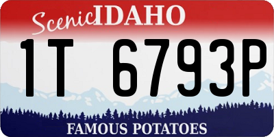 ID license plate 1T6793P