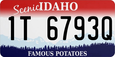 ID license plate 1T6793Q