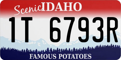 ID license plate 1T6793R
