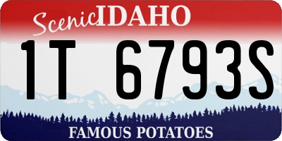 ID license plate 1T6793S