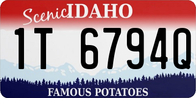 ID license plate 1T6794Q