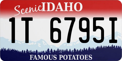 ID license plate 1T6795I