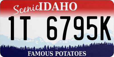ID license plate 1T6795K