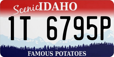 ID license plate 1T6795P