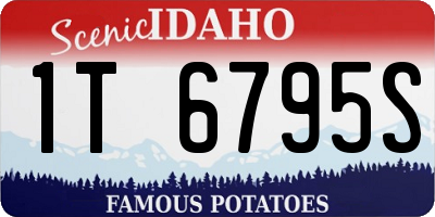 ID license plate 1T6795S