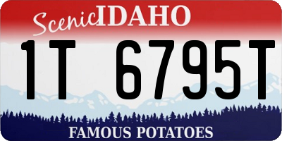 ID license plate 1T6795T