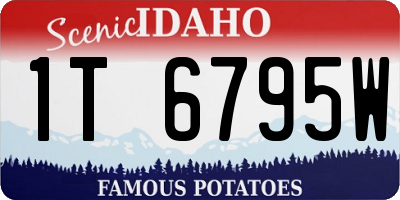 ID license plate 1T6795W