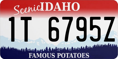 ID license plate 1T6795Z