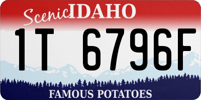 ID license plate 1T6796F