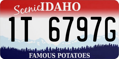 ID license plate 1T6797G