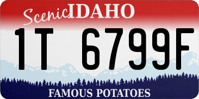 ID license plate 1T6799F