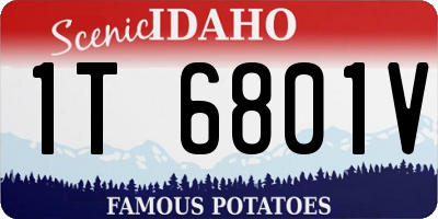 ID license plate 1T6801V