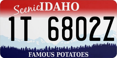 ID license plate 1T6802Z