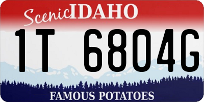 ID license plate 1T6804G