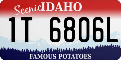 ID license plate 1T6806L