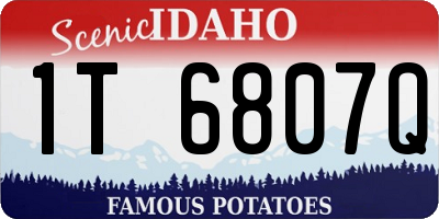 ID license plate 1T6807Q