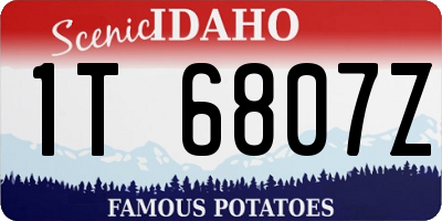 ID license plate 1T6807Z
