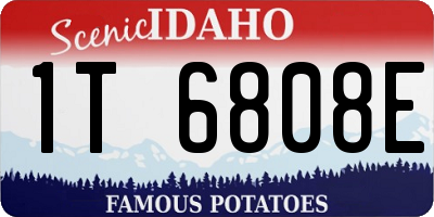 ID license plate 1T6808E