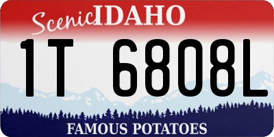ID license plate 1T6808L