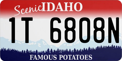 ID license plate 1T6808N