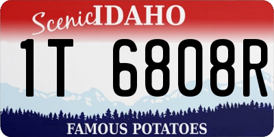 ID license plate 1T6808R