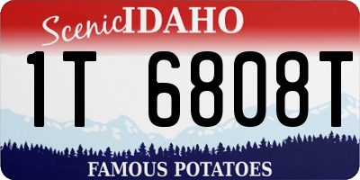 ID license plate 1T6808T