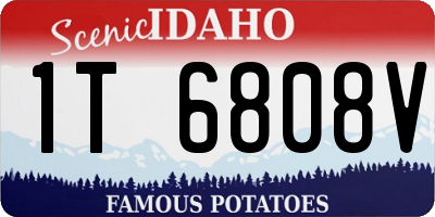 ID license plate 1T6808V