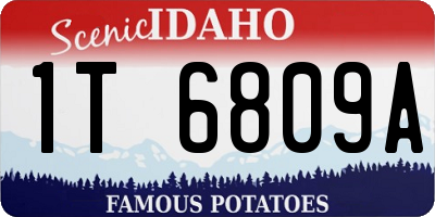 ID license plate 1T6809A